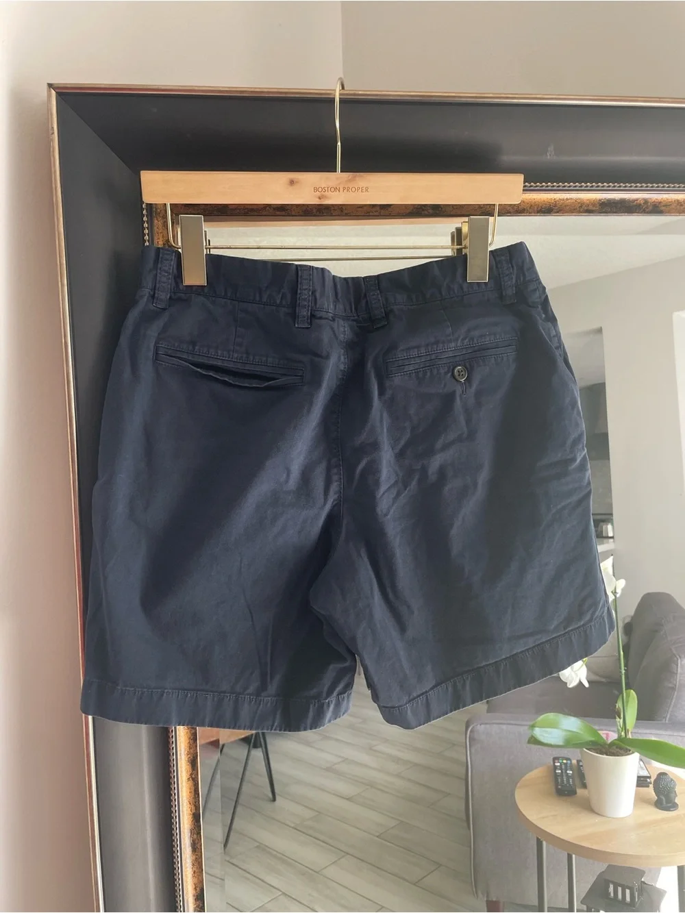 J. Crew Navy Flat-Front Men's Shorts